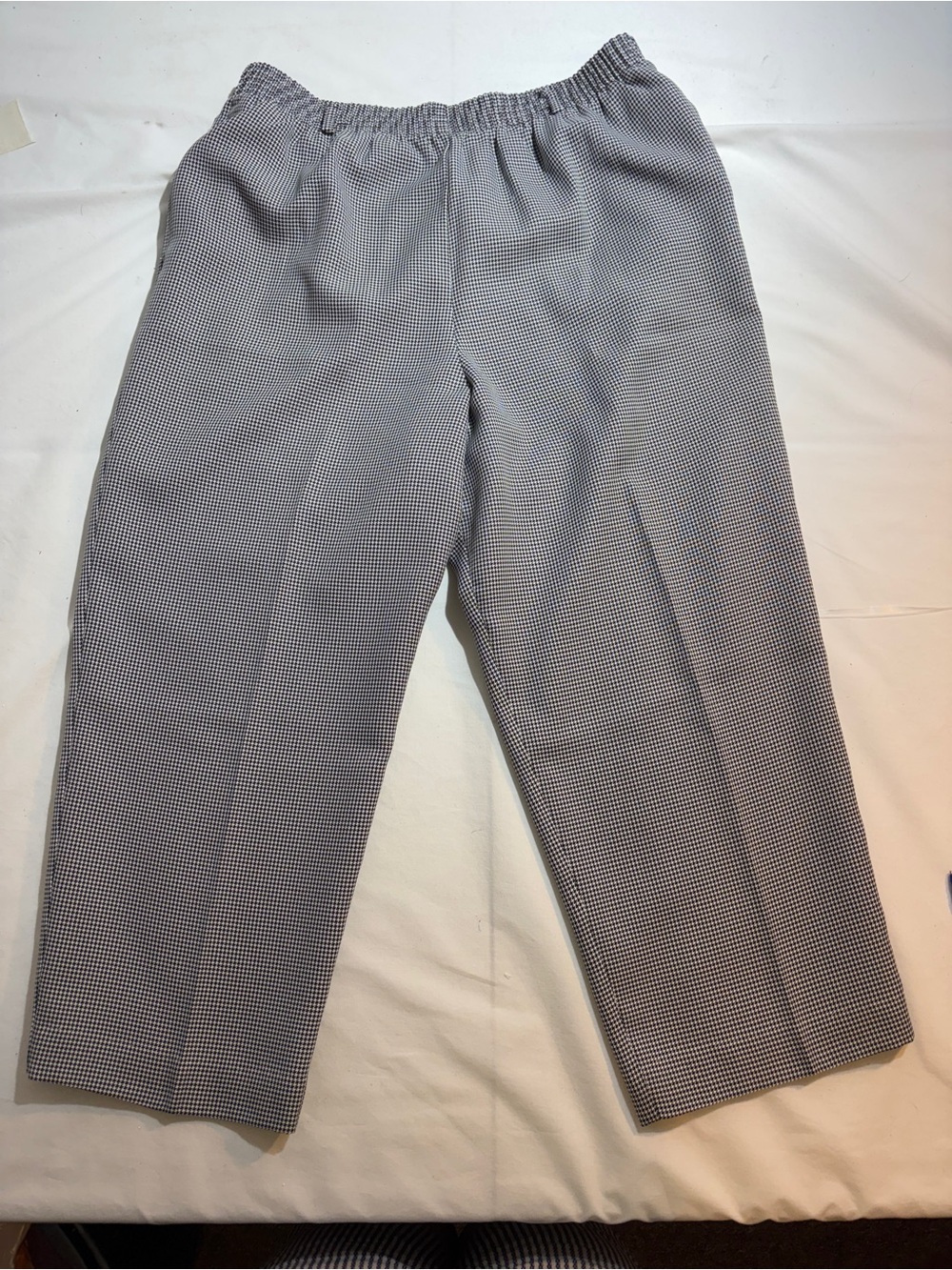 Haberdashery High-Rise Elastic Waist Houndstooth Pants - Black & White petite 15